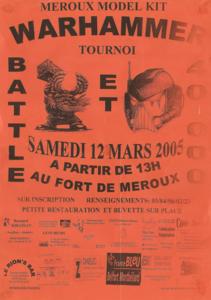 MMK, affiche 2005 tournoi Warhammer