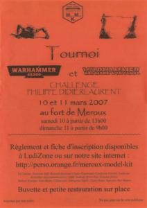 MMK, affiche 2007 tournoi Warhammer
