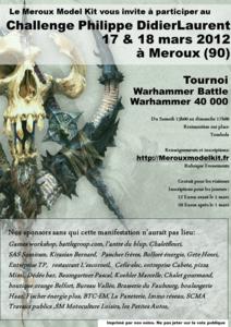 MMK, affiche 2012 tournoi Warhammer
